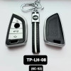 Key Care Leathet TPU Key Cover with Key Chain KC 52 | Black Silver TPU L TP LH 08